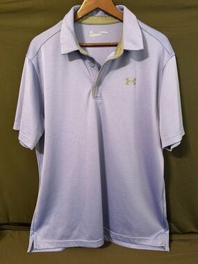 Under Armour Purple Performance Polo with Contrast Logo size XL